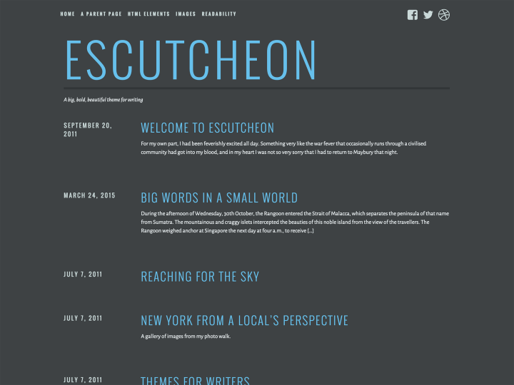 Escutcheon WordPress Theme