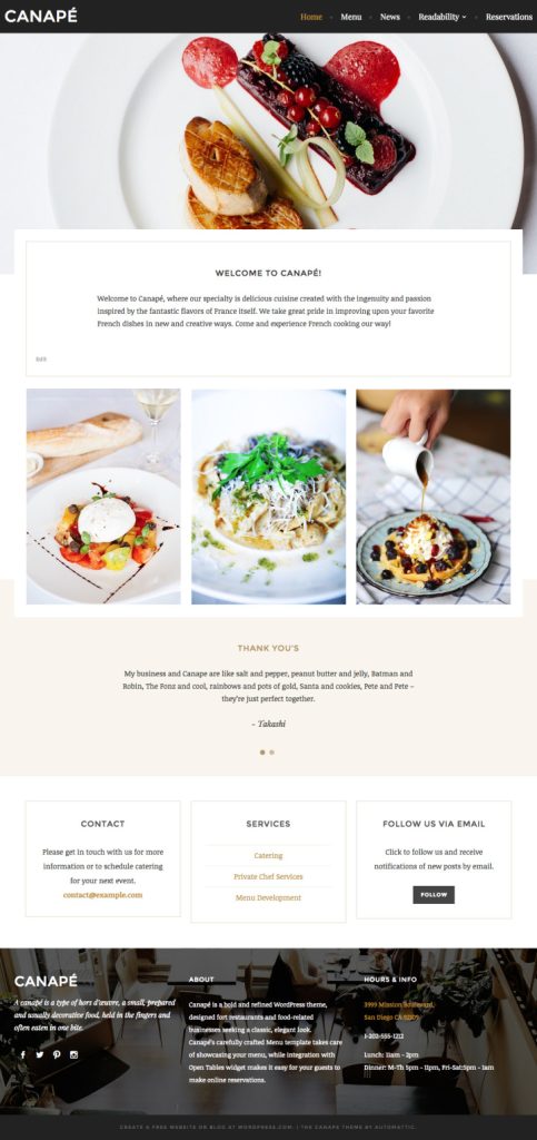 New Theme: Canapé