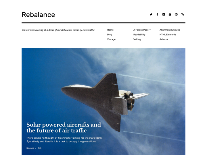 New Theme: Rebalance
